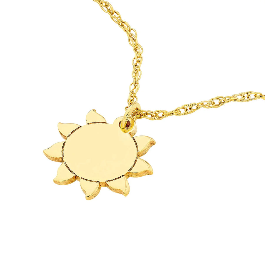 gold sun necklace