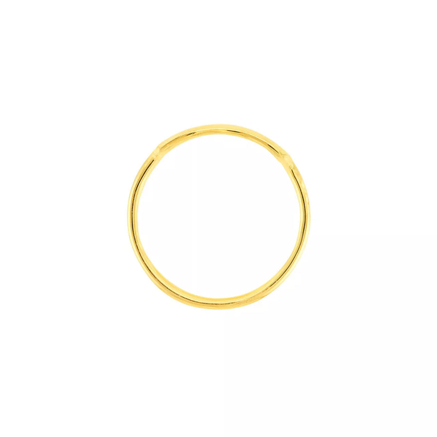 Large 14K Real Gold Square Ring  