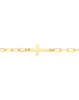 Minimalist Religious Anklet 14K Solid Gold