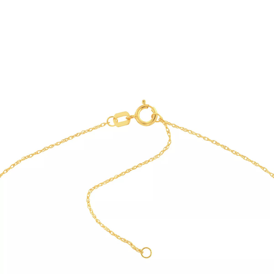 gold round pendant necklace