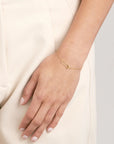 safety pin bracelet gold