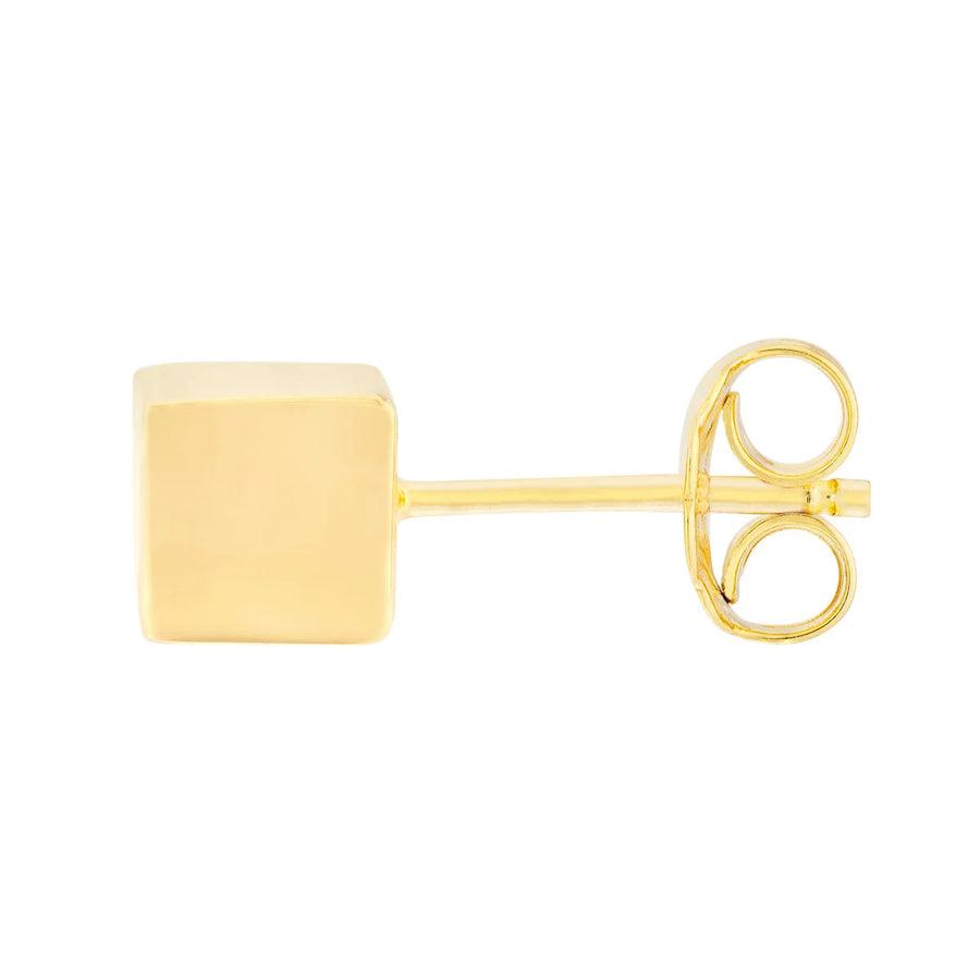 14k gold square earrings