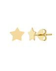 gold star earrings