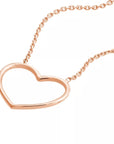 heart necklace gold