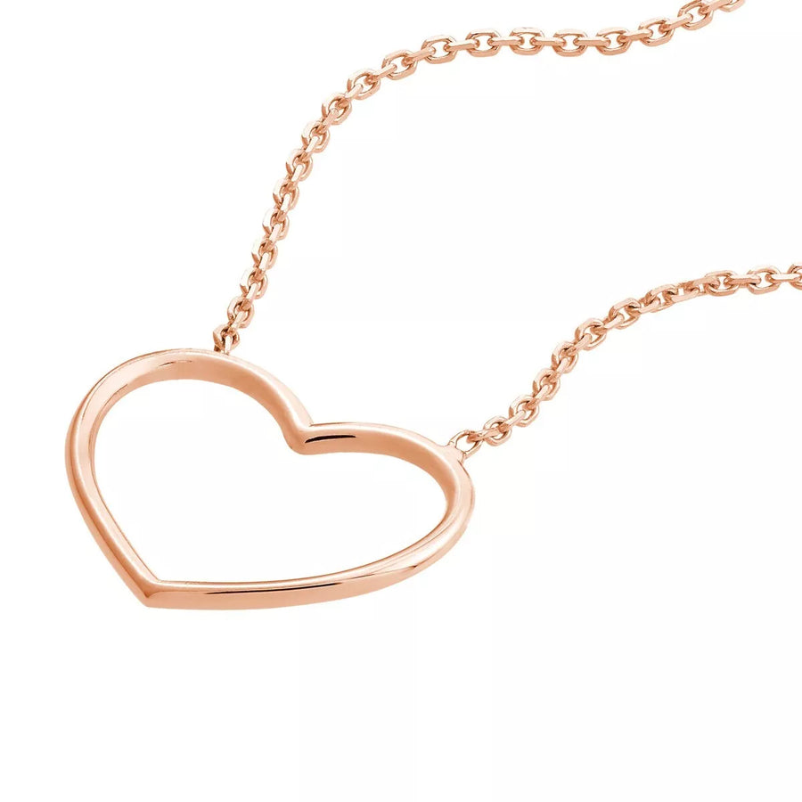 heart necklace gold