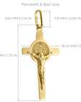 real gold cross pendant