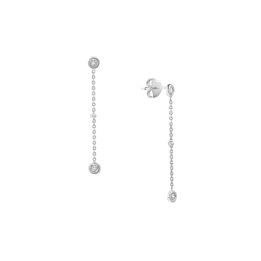 14k white gold earrings