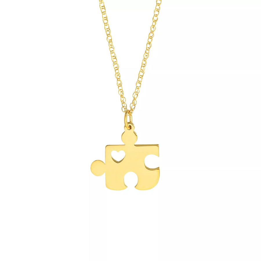 gold puzzle necklace