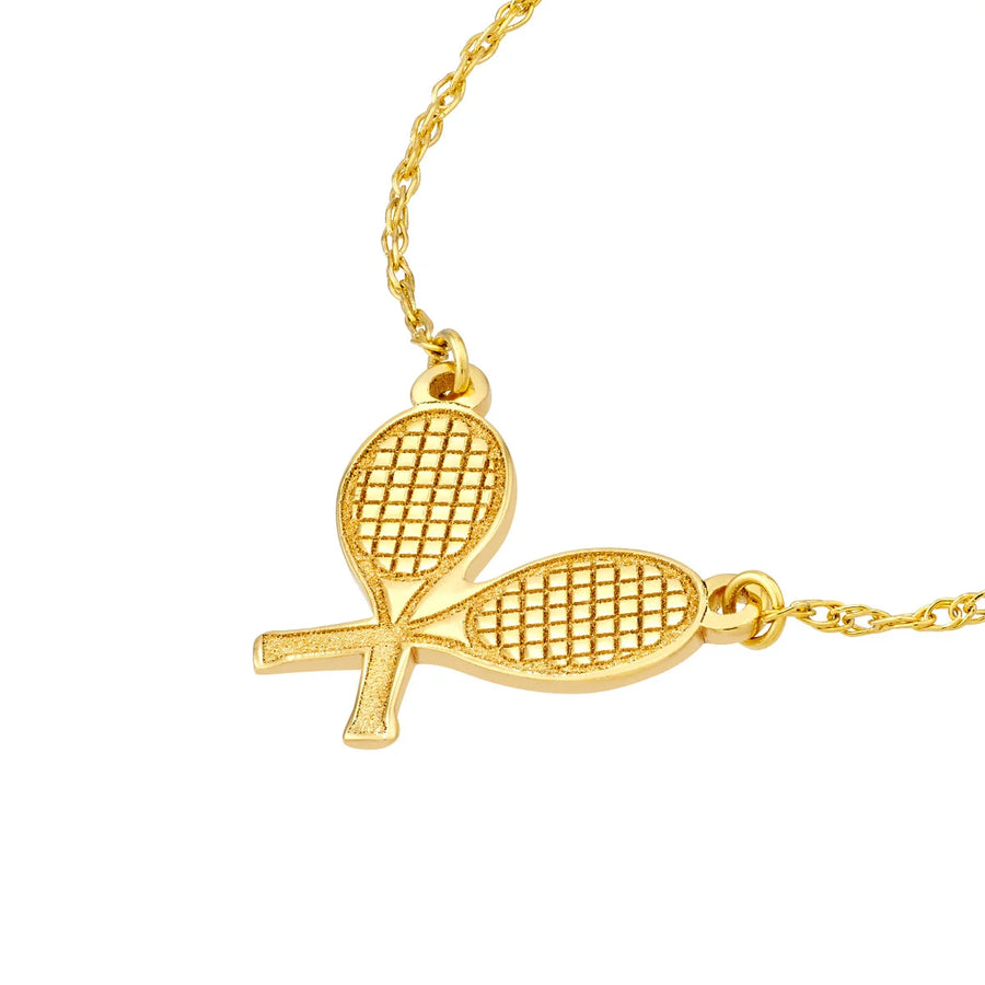 14k solid gold tennis necklace