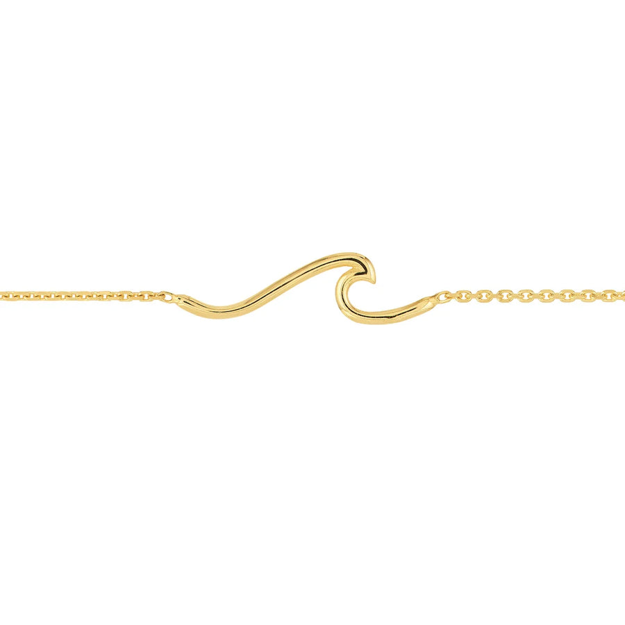 gold wave bracelet