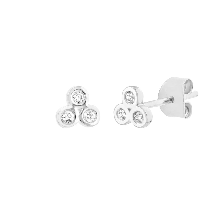 14k gold diamond studs