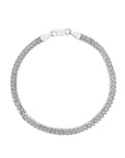 white gold wheat bracelet