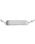 white gold bar bracelet