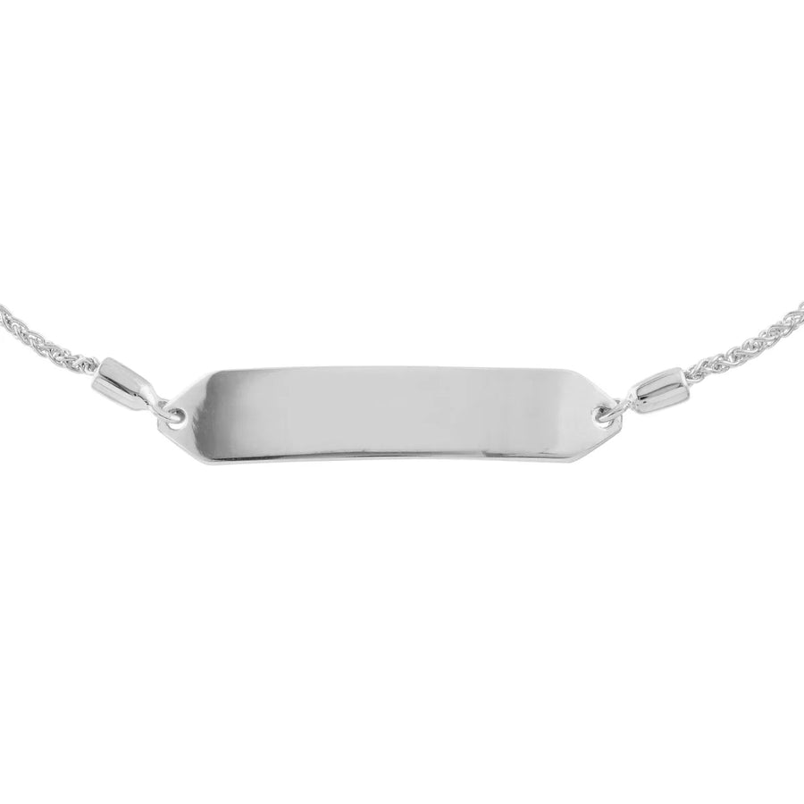 white gold bar bracelet