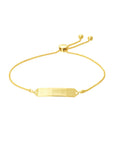 solid gold bar bracelet