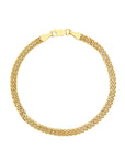 14k gold wheat bracelet