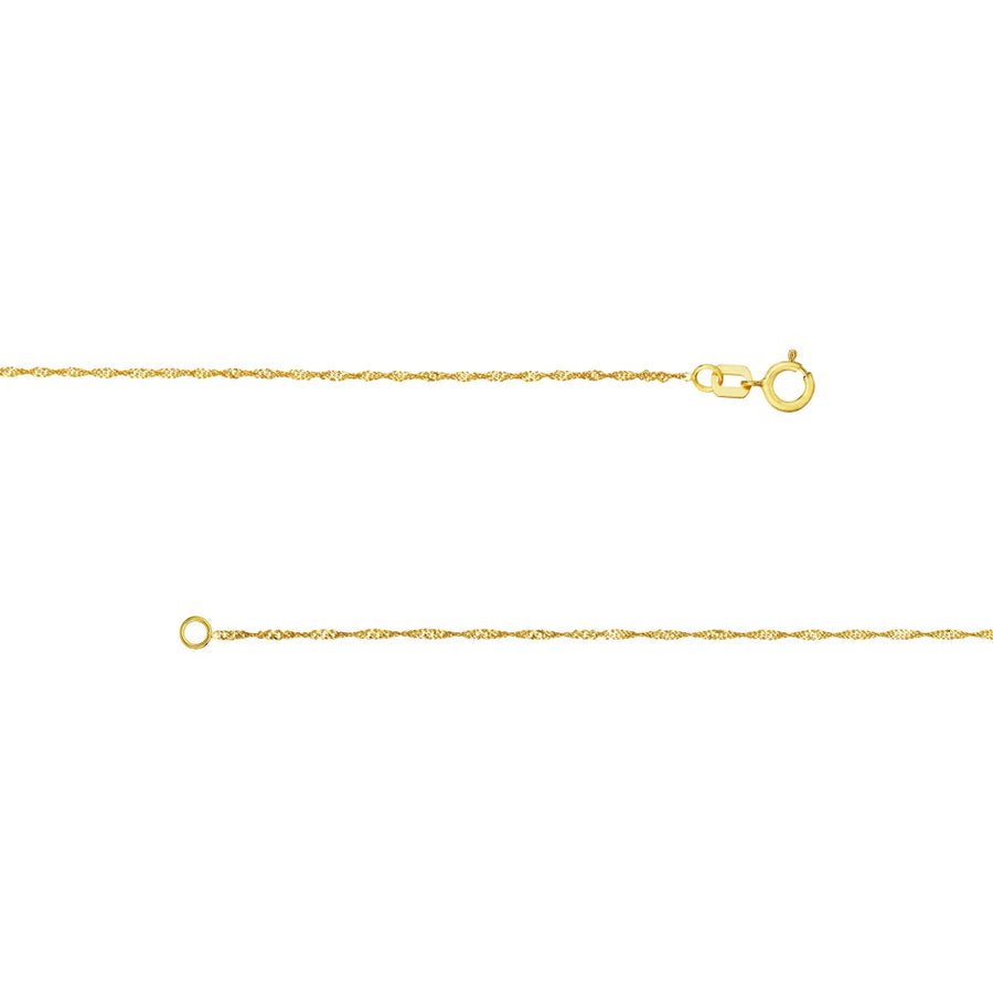 thin pendant necklace 14k solid gold