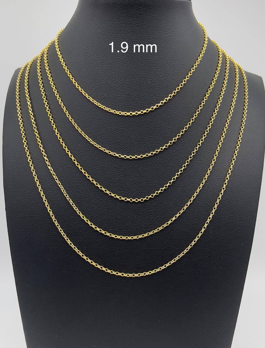 rope chain 14k solid gold
