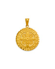 Saint Benedict Medal Real 14K Solid Gold San Benito Medallion Pendant