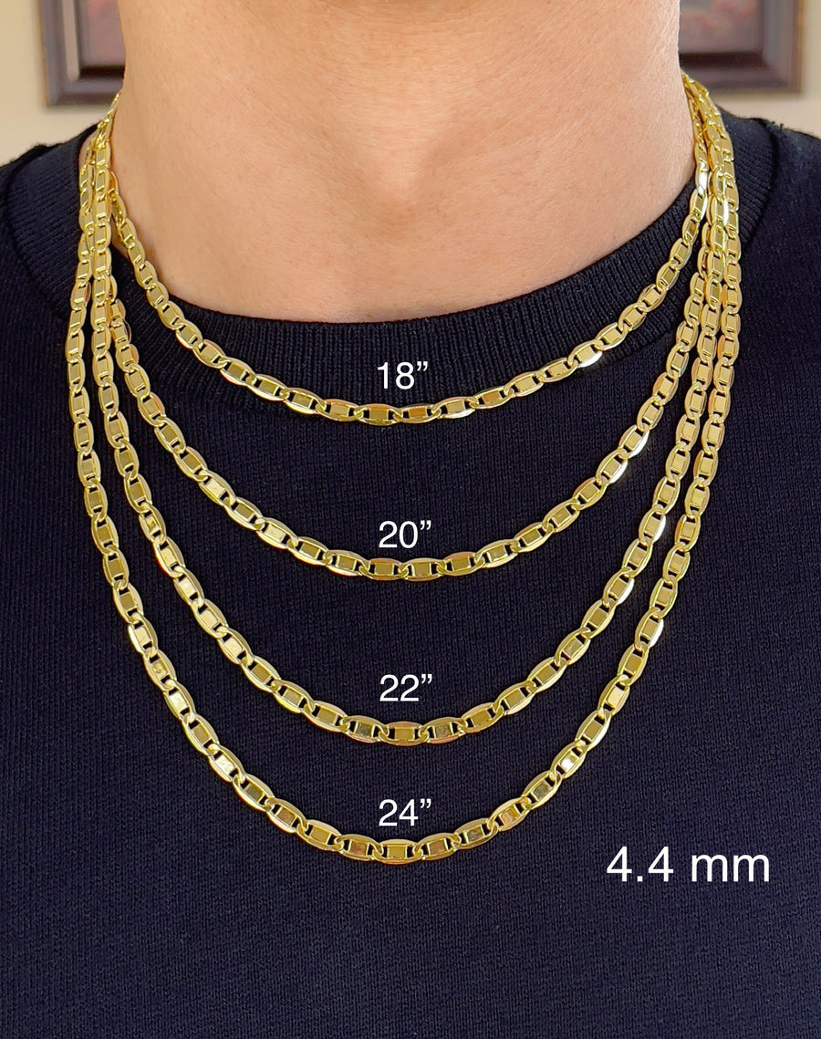 Ioka Solid 14K Gold Valentino Chain Necklace