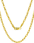 10K-14K Yellow Real Gold Olympia Twisted Link Chain Necklace, Gold Link Chain Necklace, Gold Chain Link Necklace, 10K Gold Chain For Women, 14K Gold Chain For Women, 10K Gold Necklace For Women, 14K Gold Necklace For Women, Thin Gold Necklace, Thick Gold Necklace, Chunky Gold Necklace, Dainty Gold Necklace, Delicate Necklace, Layering Necklace, Minimalist Necklace