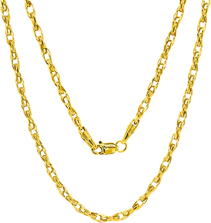 10K-14K Yellow Real Gold Olympia Twisted Link Chain Necklace, Gold Link Chain Necklace, Gold Chain Link Necklace, 10K Gold Chain For Women, 14K Gold Chain For Women, 10K Gold Necklace For Women, 14K Gold Necklace For Women, Thin Gold Necklace, Thick Gold Necklace, Chunky Gold Necklace, Dainty Gold Necklace, Delicate Necklace, Layering Necklace, Minimalist Necklace