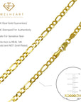 figaro link chain 14k yellow gold