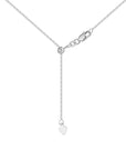 adjustable white gold necklace