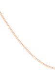 Real 14K Solid Gold Adjustable Box Link Chain Necklace