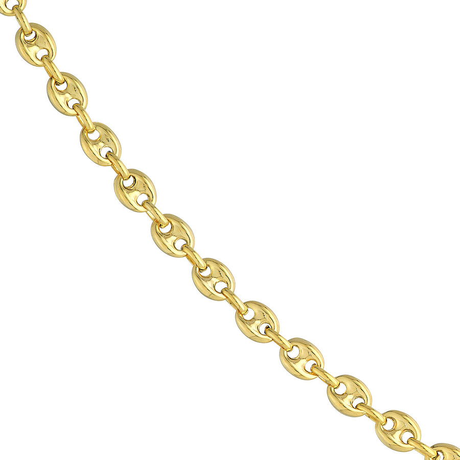 14k puffed mariner chain