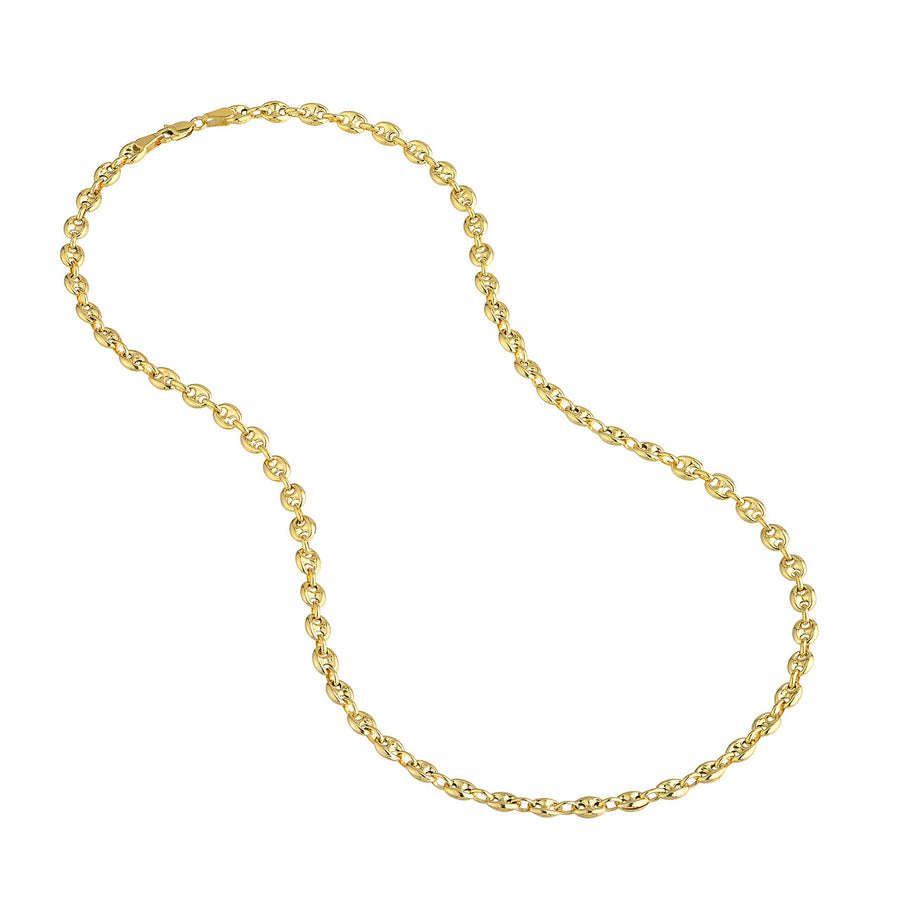 gold puffed mariner chain