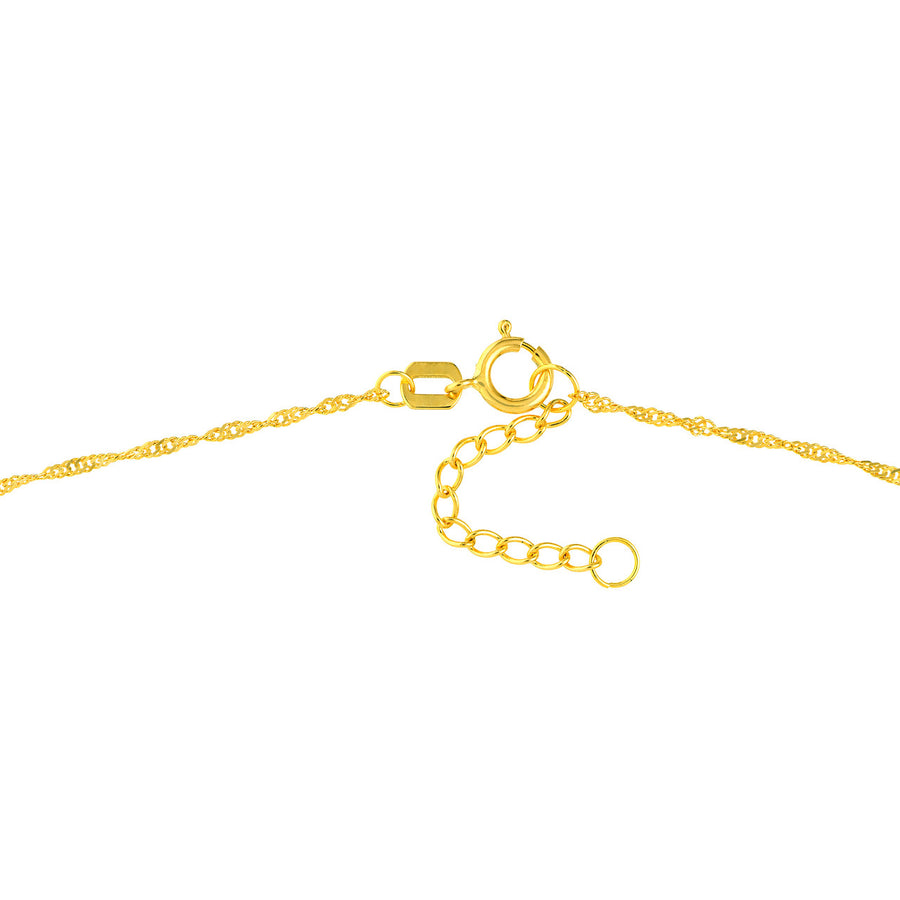Real 14K Solid Gold Dolphin Charm Ankle Bracelet