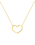 open heart necklace