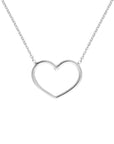 heart necklace diamond white gold