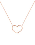 heart necklace gold