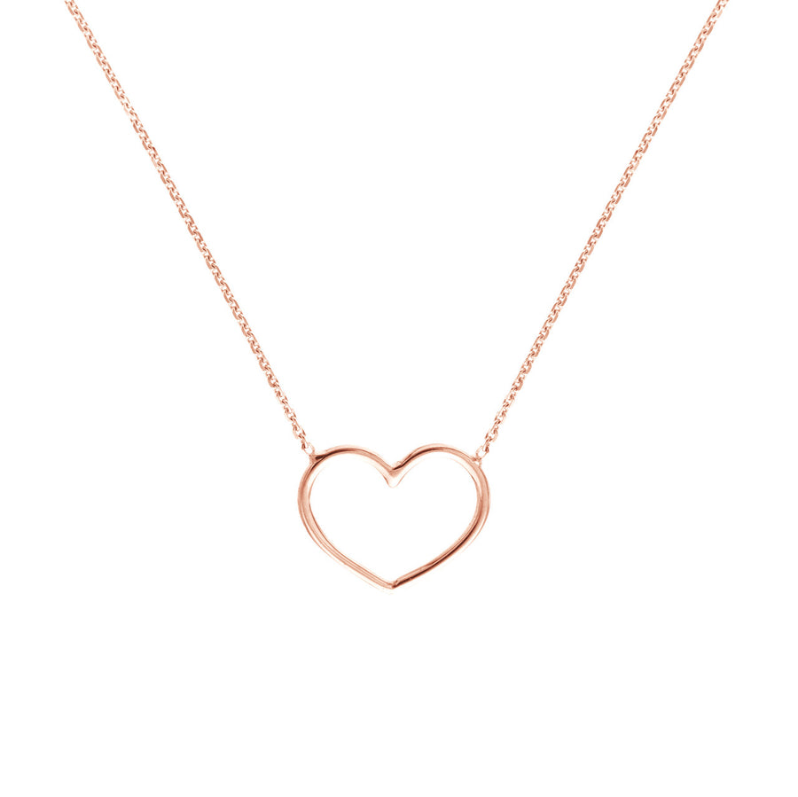 heart necklace gold