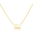 infinity necklace gold