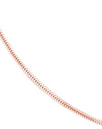 14K Solid Gold Adjustable Round Snake Chain Necklace
