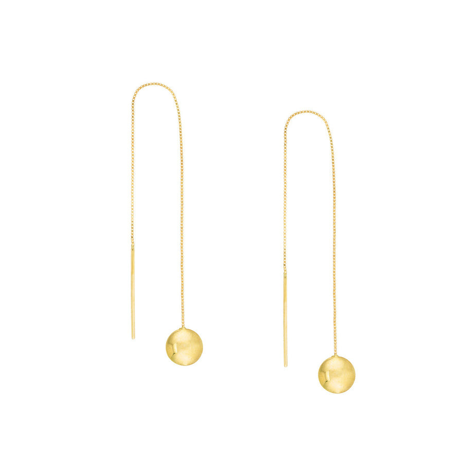14k gold flat back earrings
