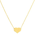 real gold heart necklace