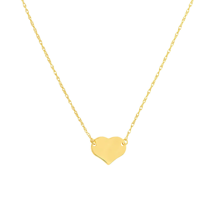 real gold heart necklace
