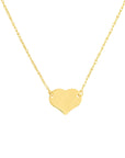 small gold heart necklace