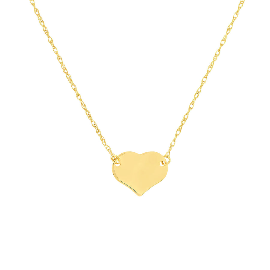 small gold heart necklace