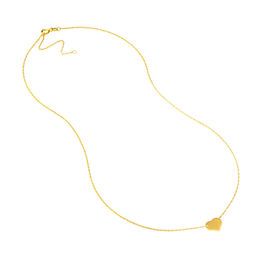 tiny heart pendant necklace
