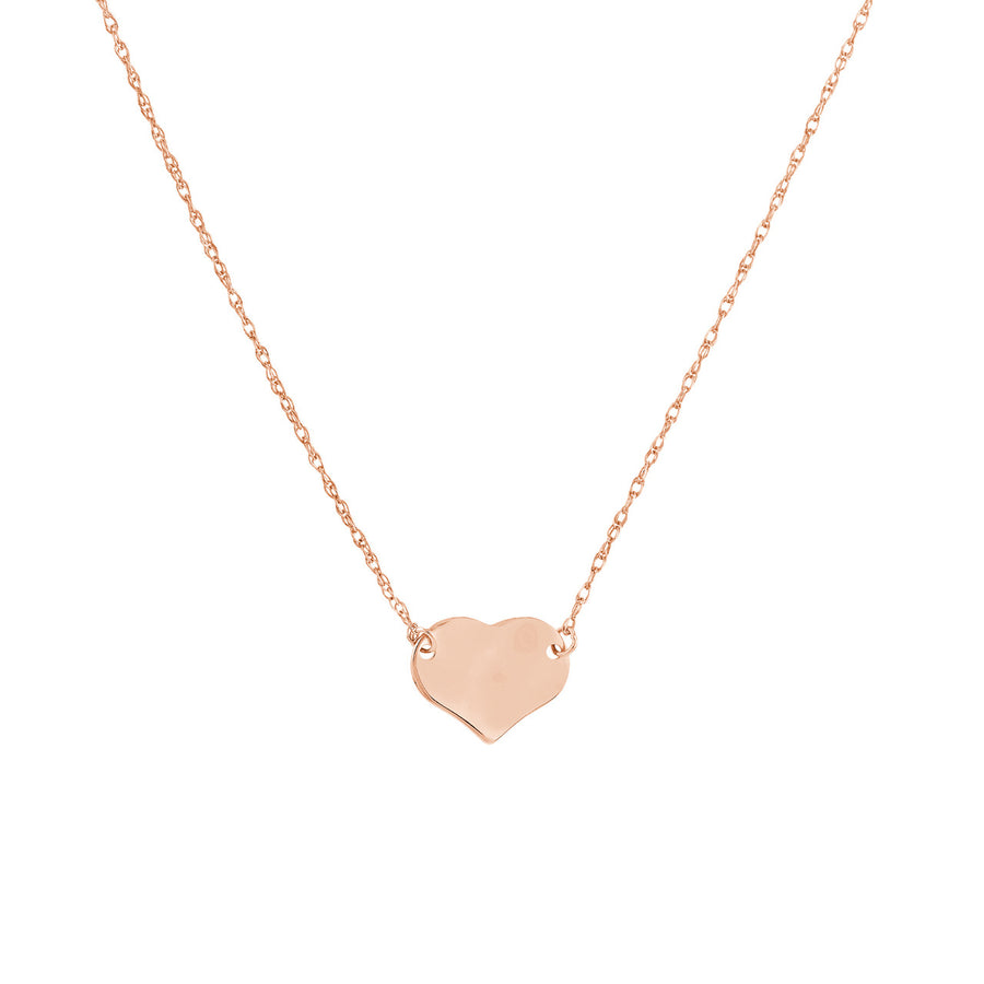 14k gold heart necklace