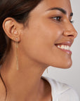 gold link earrings