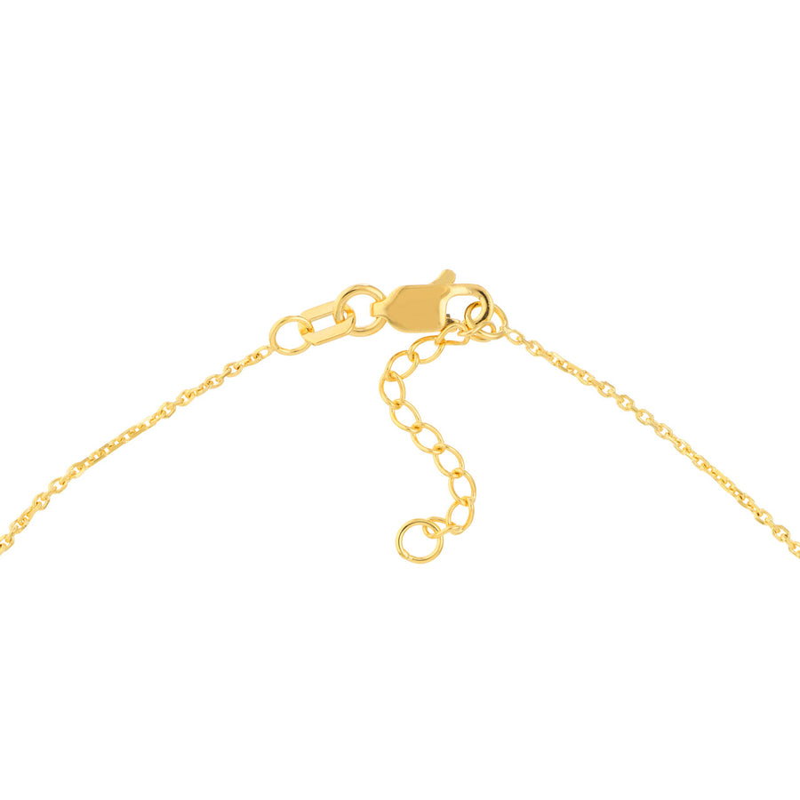 Solid 14K Real Gold Beaded Anklet
