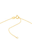 large gold circle pendant necklace