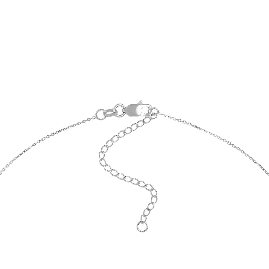 silver circle pendant necklace
