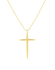 14k gold cross necklace